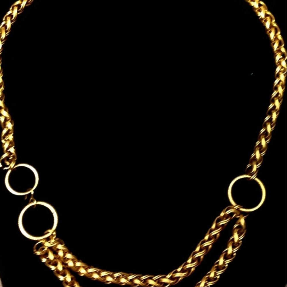Vintage Runway Gold Double Rope Adjustable Chain Belt - Picture 5 of 5